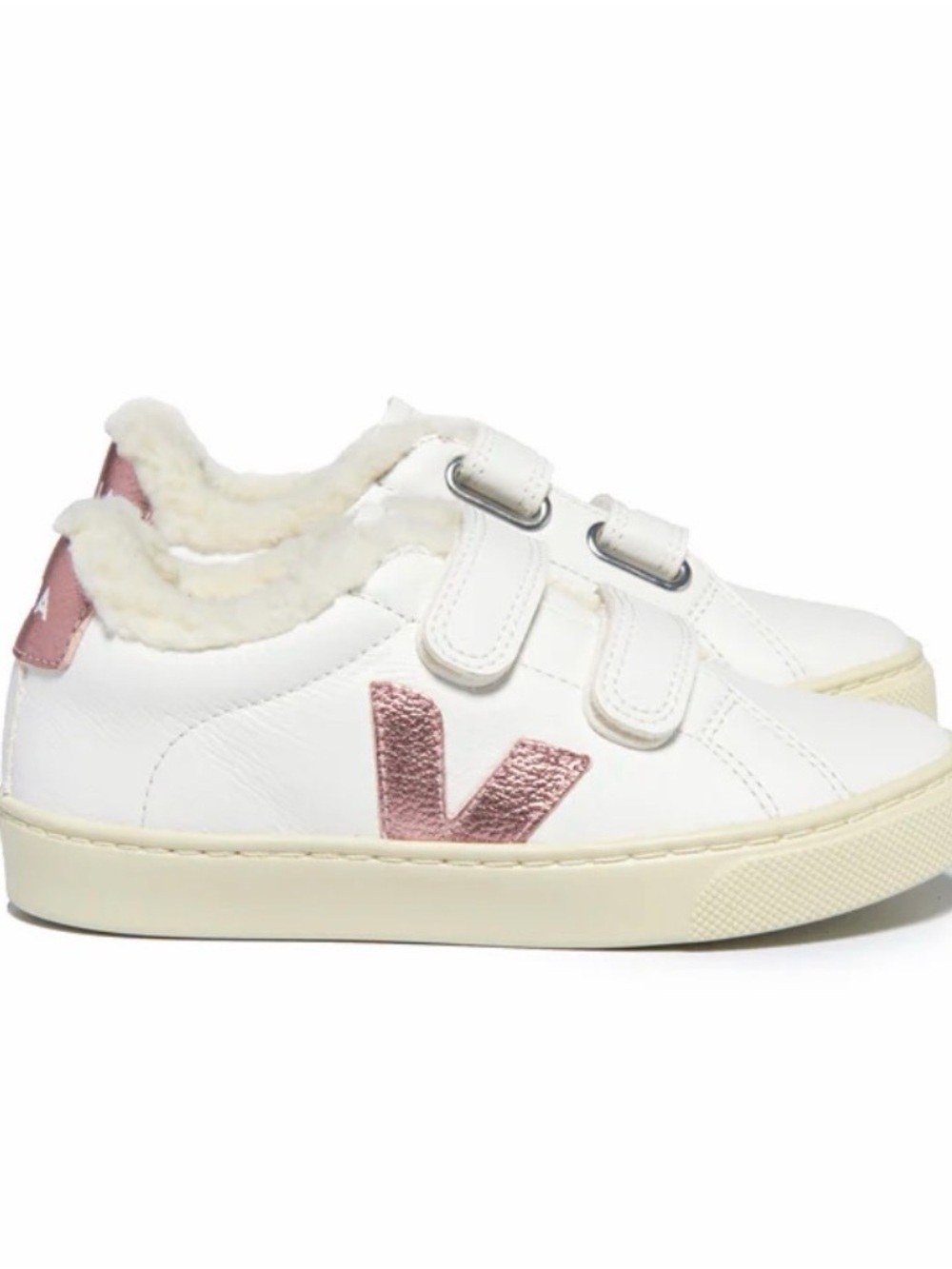 VEJA ESPLAR WINTER FLEECE SNEAKERS - PEARL PINK